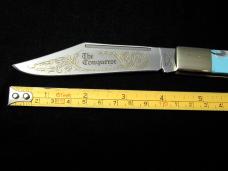 Battle Axe Brand 2021 Artic Acrylic 1st Year Hunter Knife #2 of 6 Cooper Cutlery 7100P USA Made
