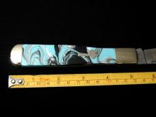 Battle Axe Brand 2021 Artic Acrylic 1st Year Hunter Knife #2 of 6 Cooper Cutlery 7100P USA Made
