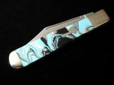 Battle Axe Brand 2021 Artic Acrylic 1st Year Hunter Knife #2 of 6 Cooper Cutlery 7100P USA Made