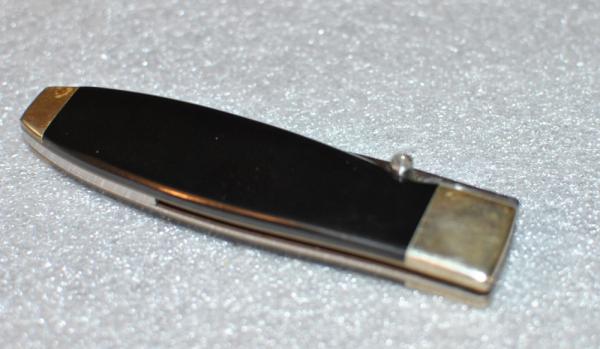 FLT-1 Seki Japan Folder Black Micarta Liner Lock 1980's Mint Nickel Bolsters Black Jack Product 