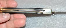 FLT-1 Seki Japan Folder Black Micarta Liner Lock 1980's Mint Nickel Bolsters Black Jack Product 