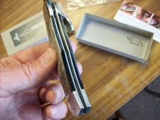 Hubertus Knife Solingen, Germany Large Size 11 Brazilian Horn Beauty UNUSED Box Papers NIB
