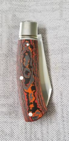 Vetrov Custom Native Knife, Mars Landing Fat Carbon Fiber..4" closed..M390..Vetrov Slip