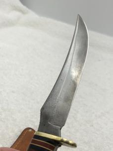 Vintage western Fixed Blade Sheath Knife W-39 Made In USA Excellent Used Condition