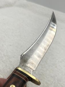 Vintage western Fixed Blade Sheath Knife W-39 Made In USA Excellent Used Condition