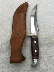 Vintage western Fixed Blade Sheath Knife W-39 Made In USA Excellent Used Condition