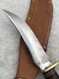 Vintage western Fixed Blade Sheath Knife W-39 Made In USA Excellent Used Condition