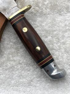 Vintage western Fixed Blade Sheath Knife W-39 Made In USA Excellent Used Condition