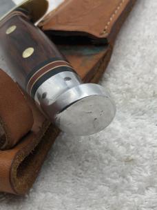 Vintage western Fixed Blade Sheath Knife W-39 Made In USA Excellent Used Condition