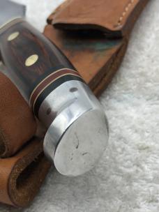 Vintage western Fixed Blade Sheath Knife W-39 Made In USA Excellent Used Condition