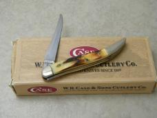 Case XX USA 1997 Burnt Bone Stag 510096 Tiny Toothpick Knife in Box