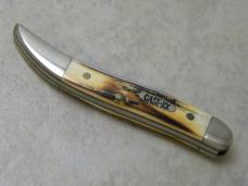 Case XX USA 1997 Burnt Bone Stag 510096 Tiny Toothpick Knife in Box