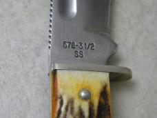 Case XX USA 2017 Stag 578-3 1/2 Fixed Blade Knife 