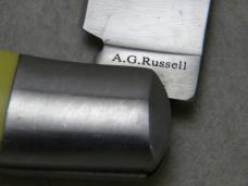 A.G. Russell Yellow Wharncliffe Jack Knife 