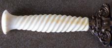 Small antique unmarked (French ??) DAGGER with spiral carved Ivory handle