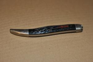 Robeson Shuredge 5" Powder Horn Rough Black Red Seal 612407 Used Tight Great Snap