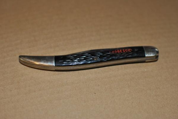 Robeson Shuredge 5" Powder Horn Rough Black Red Seal 612407 Used Tight Great Snap 