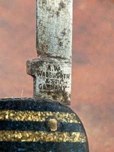 A.W. Wadsworth & Sons Black And Gold Gentleman's Knife 