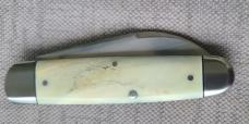 Kroo Warthog Tusk Ivory Sleeveboard...Rwl34..3.75..bolsters&caps...G10 liners..fileworked...coa/slip