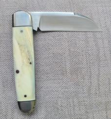 Kroo Warthog Tusk Ivory Sleeveboard...Rwl34..3.75..bolsters&caps...G10 liners..fileworked...coa/slip