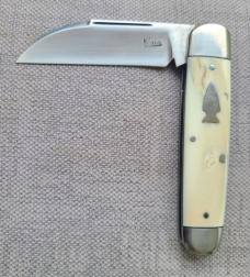 Kroo Warthog Tusk Ivory Sleeveboard...Rwl34..3.75..bolsters&caps...G10 liners..fileworked...coa/slip