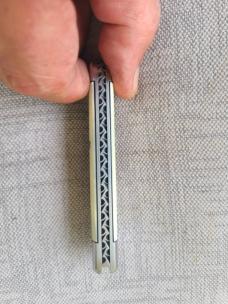 Kroo Warthog Tusk Ivory Sleeveboard...Rwl34..3.75..bolsters&caps...G10 liners..fileworked...coa/slip