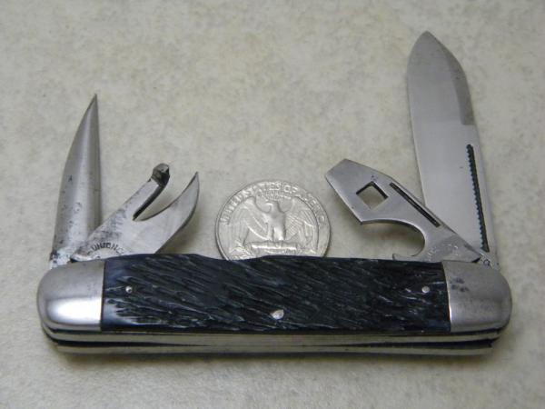 Union Cut. Co. Olean NY Bone Multi Tool/Camp Knife Union Cut. Co. Olean NY Bone Multi Tool/Camp Knife