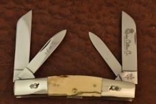 RARE 1 of 20 QUEEN CUTLERY USA MASTODON IVORY JUMBO CONGRESS KNIFE