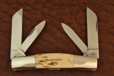 RARE 1 of 20 QUEEN CUTLERY USA MASTODON IVORY JUMBO CONGRESS KNIFE