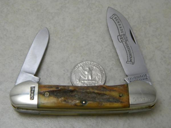 IXL Schrade Wostenholm Sheffield England Stag Canoe Knife