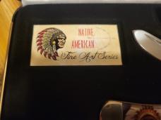 Hen and rooster Michael prater knife , Native American 