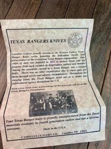 Camillus Cutlery Western Made Texas Ranger Stockman WK
