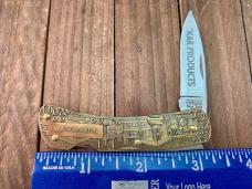 Camillus Cutlery Brass Lockback “Kar Products” Promotional Knife 