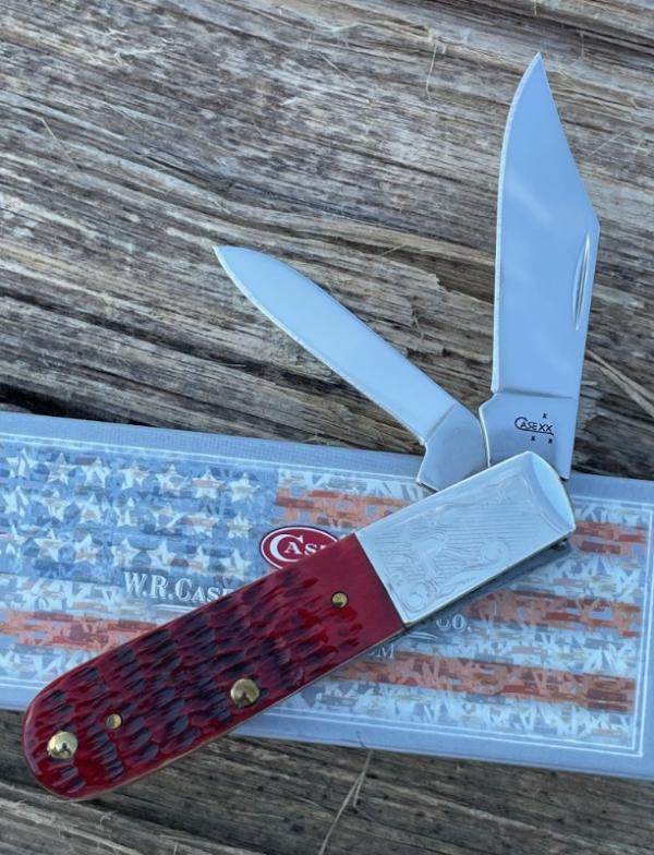 CASE XX ** 2007 RED RUGER SCROLLED BARLOW CASE XX ** 2007 RED RUGER SCROLLED BARLOW