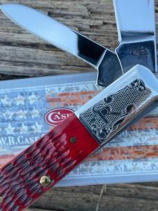 CASE XX ** 2007 RED RUGER SCROLLED BARLOW