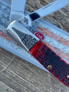 CASE XX ** 2007 RED RUGER SCROLLED BARLOW