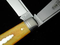 Great Eastern Cutlery GEC Smooth Antique Yellow Camel Bone Horse Rancher Knife 391224 NIT USA Made