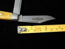 Great Eastern Cutlery GEC Smooth Antique Yellow Camel Bone Horse Rancher Knife 391224 NIT USA Made