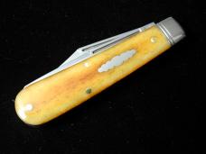 Great Eastern Cutlery GEC Smooth Antique Yellow Camel Bone Horse Rancher Knife 391224 NIT USA Made