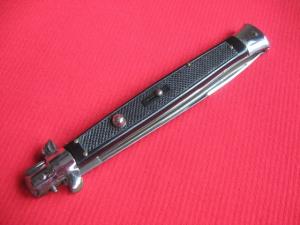 Vintage Unique 13" Italian MOLLETTA Stiletto Checkered Switchblade Knife.