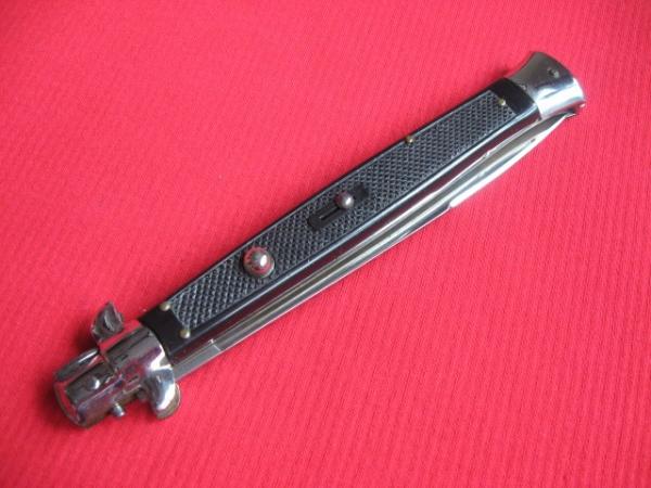 Vintage Unique 13" Italian MOLLETTA Stiletto Checkered Switchblade Knife.