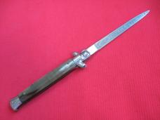 Vintage Italian 11" Vendetta Corsa Horn Stiletto Switchblade Knife.