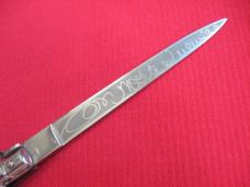 Vintage Italian 11" Vendetta Corsa Horn Stiletto Switchblade Knife.