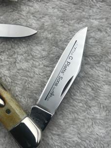 Case XX / C. Platts' Sons Cutlery Co 2005 #06369 3 Blade Whittler With Stag Handles New In Box