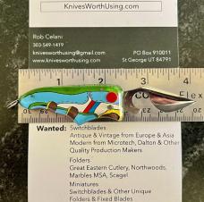Nice Miniature Russian Prison Knife (RPK) Switchblade, Sneaker Handle, Bottle Opener Blade, Unused 