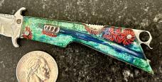Russian Prison Knife (RPK) Switchblade, Miniature Swing Guard, Used 