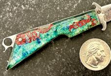 Russian Prison Knife (RPK) Switchblade, Miniature Swing Guard, Used 