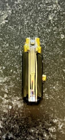 Jeremy Kreis (JTK) Custom Miniature Frosolone Switchblade, Beautiful Dark Horn, Unused