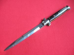 New Old Stock "INOX" 13 Inch Horn ITALIAN STILETTO Switchblade Knife