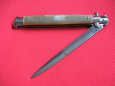 New Old Stock "INOX" 13 Inch Horn ITALIAN STILETTO Switchblade Knife